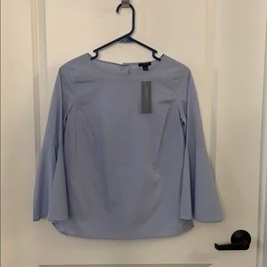 Pressed Cotton shirt with bell sleeves